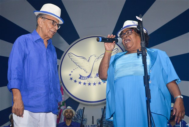 Mestre Monarco e Tia Surica serão os embaixadores do Camarote Portela na Sapucaí