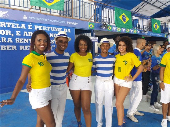 Transmissão do jogo Brasil x Bélgica vai agitar quadra da Portela nesta sexta-feira