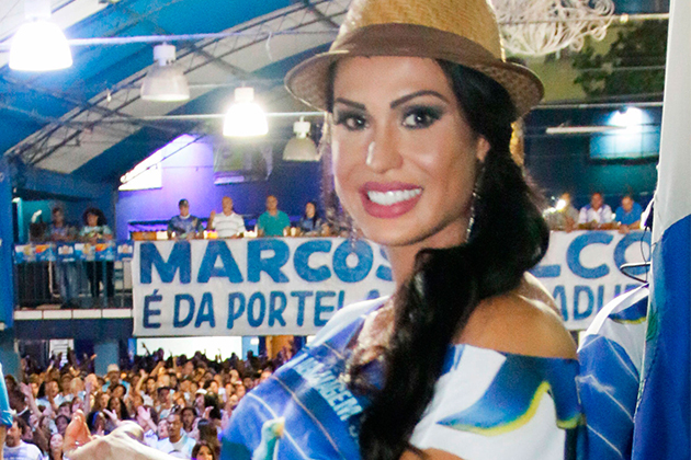Nova musa da Portela, Gracyanne Barbosa participou do ensaio de comunidade
